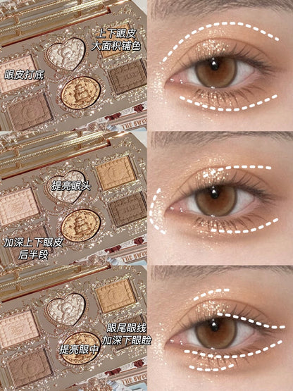 花知晓甜心小熊眼影盘