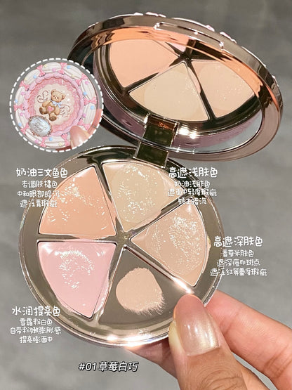 花知晓甜心小熊遮瑕盘